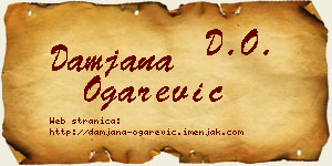 Damjana Ogarević vizit kartica